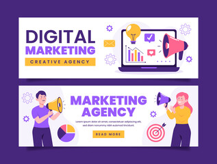 Marketing banner set