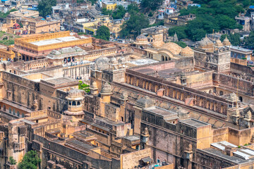 views of amber fort in jaipur, india