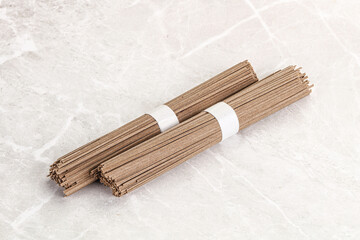 Asian aw soba bukwheat noodle