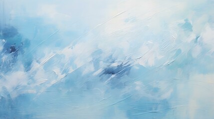 Sky Blue Splattered Paint on Canvas. Creative Presentation Background