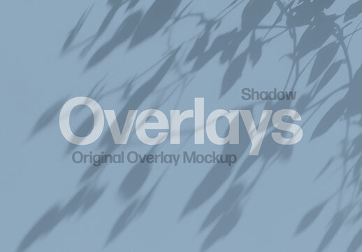 Botanical Shadow Overlay Texture Mockup With Generative AI