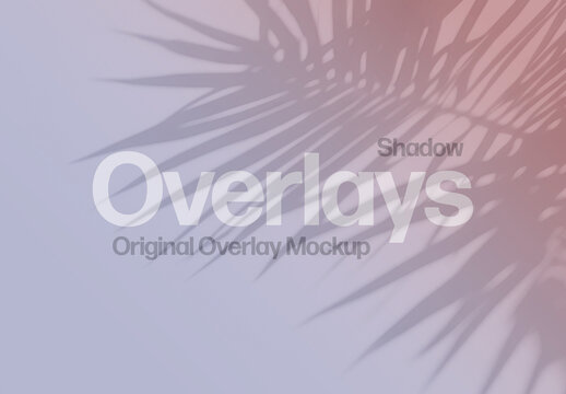 Palm Leaf Shadow Overlay Texture Mockup With Generative AI