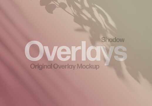 Realistic Leaves Shadow Overlay Texture Mockup With Generative AI