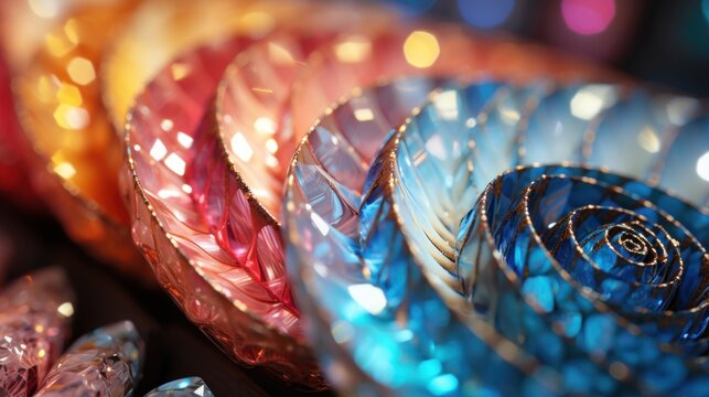 Diamond and rainbow colous mixed UHD wallpaper