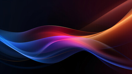 Future technology data Wave curve Abstract color dreamlike background
