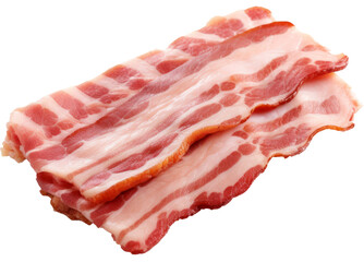 bacon isolated on white background