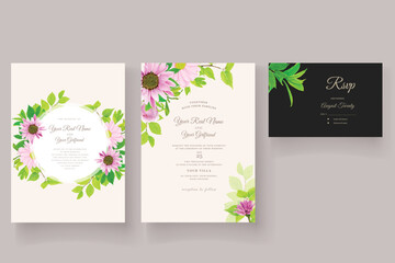 spring and summer floral card design