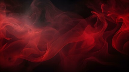Obraz premium Dark Red Stylized Smoke Wisps. Abstract Background