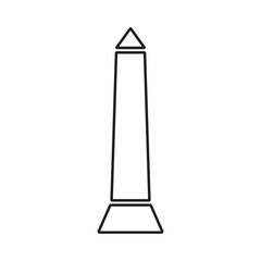 obelisk icon design vector isolated