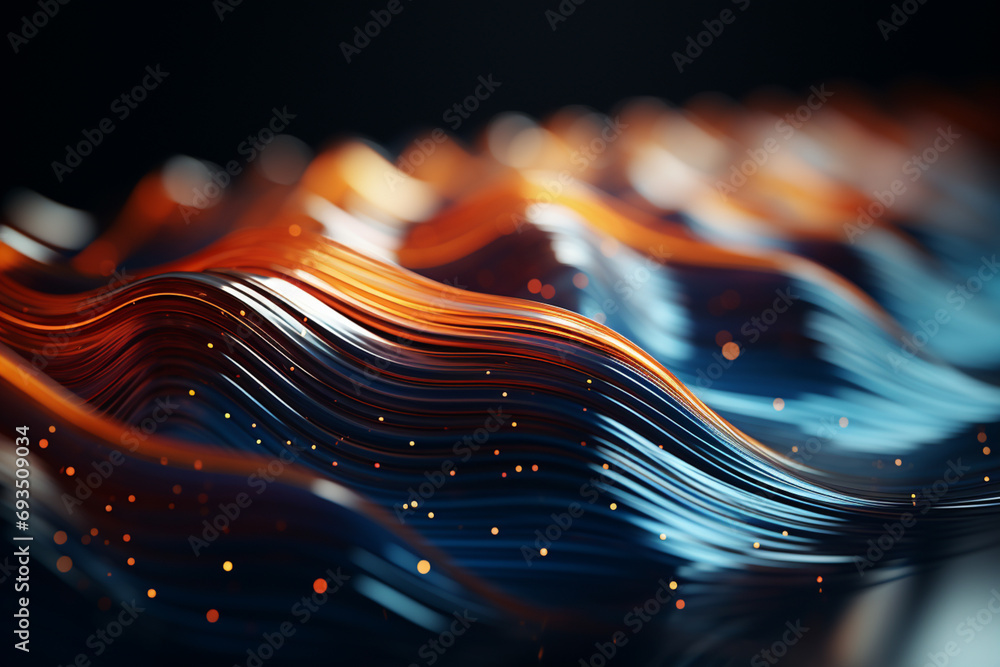 Aufkleber geometric abstraction of sound waves in symphony, offering an alternate perspective on the intricate