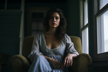 Obraz premium Portrait of gorgeous happy young stunning girl