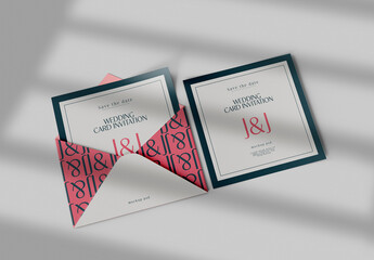 Invitation Card Design Mockup