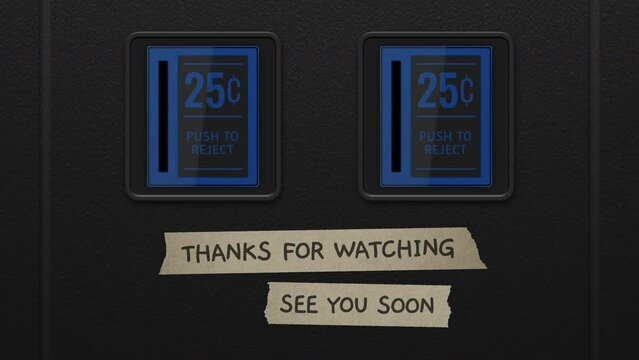 Thanks For Watching On A Retro Arcade Machine Loop
