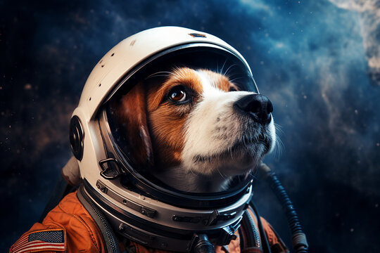 Created with generative ai tools astronaut portrait exploring deep space discover new planet