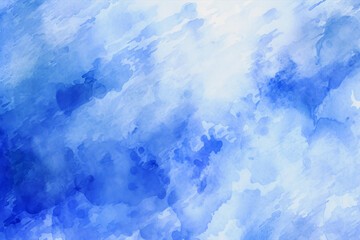 Fototapeta na wymiar Abstract blue watercolor background with copy space for text or image.