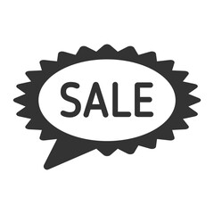 sale vector icon. sale button for black friday sales company. glyph icon for web and ui isolated on white background