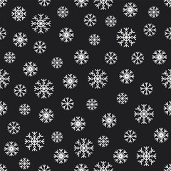 seamless pattern with snowflakes