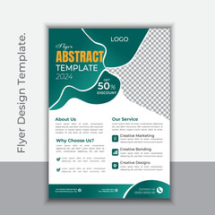 Vector creative modern corporate business flyer, company flyer or digital marketing flyer.