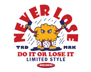 Urban style design of strom. retro and trendy graphic design for fashion wear, street wear, clothing line, apparel and urban style t shirt design, hoodies, etc. Streetwear design concept