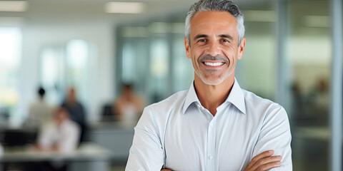 Fototapeta premium Professional business settings featuring men and women of diversity
