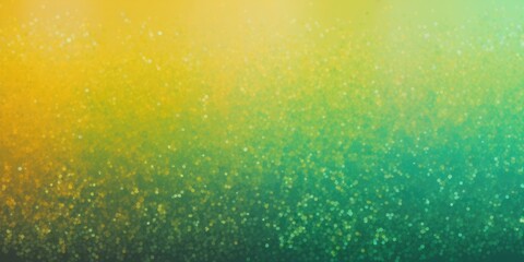 Colorful glitter background with yellow and green gradient in the style of sparkle core