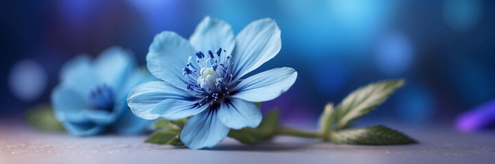 A flower on a light blurred background. Close-up. Soft focus. Nature. Background image. Generative AI