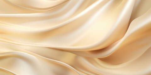 Obraz premium Gentle and lustrous backdrop of swirling, wavy patterns on soft, shiny satin silk material 