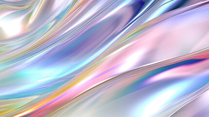 Abstract holographic waves on the iridescent background