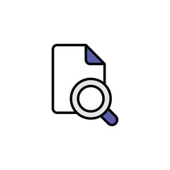 Data Analysis icon design with white background stock illustration