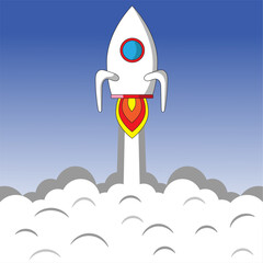 Rocket Launch, Concept of a company launching a product or service