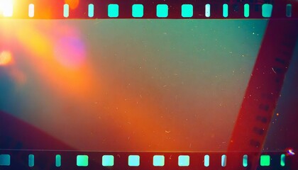 Fototapeta premium abstract film texture background with grain dust and light leak