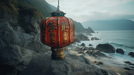 Lantern illustration for Taiwanese festival celebration - obrazy, fototapety, plakaty