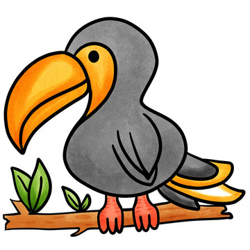 recommend clip art: toucan bird cartoon