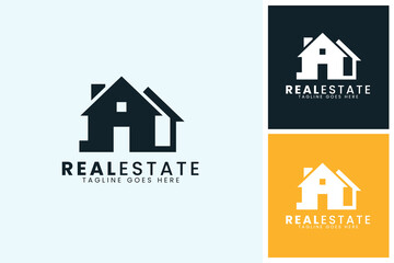 Real Estate Company logo design, Home Logo Design Template
