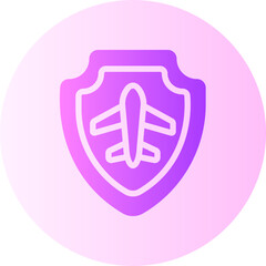 safe flight gradient icon