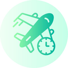 flight time gradient icon