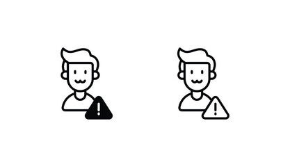 Scammer icon design with white background stock illustration
