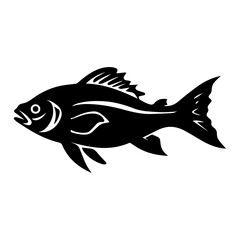 Fototapeta premium fish vector silhouette