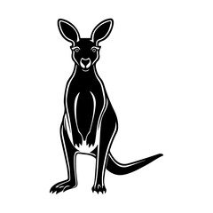 kangaroo vector silhouette