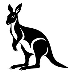 kangaroo vector silhouette