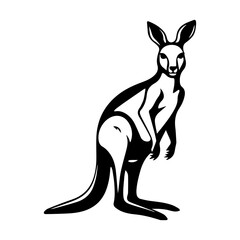 kangaroo vector silhouette