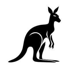 kangaroo vector silhouette