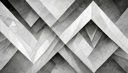 modern abstract background design with layers of textured white material in triangle diamond and...