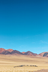 Panoramic view of mountains at Ruta de los Seismiles, Catamarca, Argentina
