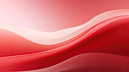 Obraz premium Abstract Red and White Waves Dancing in the Digital Realm