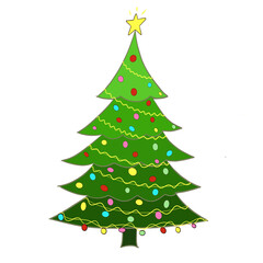 Fototapeta premium Tree of Christmas 
