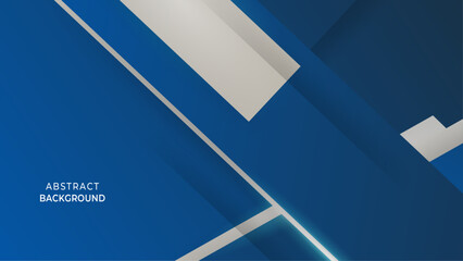 Abstract blue grey background overlap layer with basic simply geometric