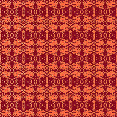 Blue and white watercolor ornament painted with watercolor on paper.