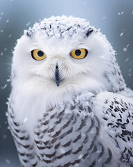 Obraz premium Owl in the Snow - Snow Owl