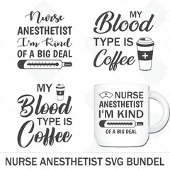 Nurse Anesthetist vector bundle T-shirt